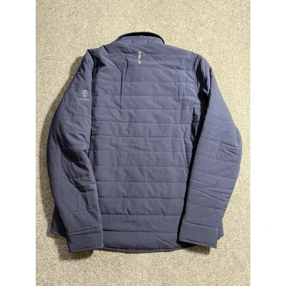 RLX ジャケット RLX Ralph Lauren Jacket Men's Navy Blue Quilted Overshirt Golf